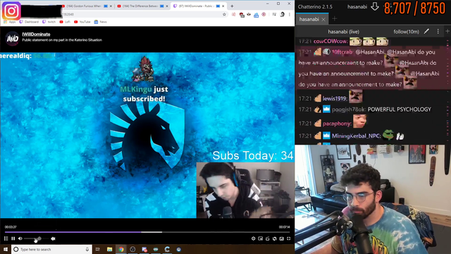 Hasan compares Katerino to her closest competitor