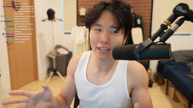 Disguised Toast shows off his Abs