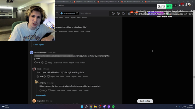 XQC admits to weaponising SA for future issues