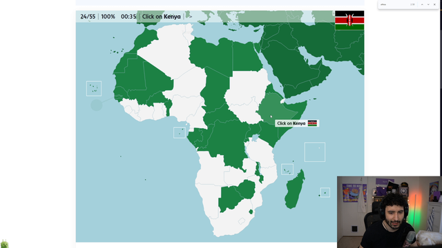 Nymn learns all countries of Africa using association memory technique