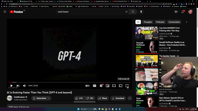 Quin69 gets ChatGPT4 and tests it the only way he knows how.