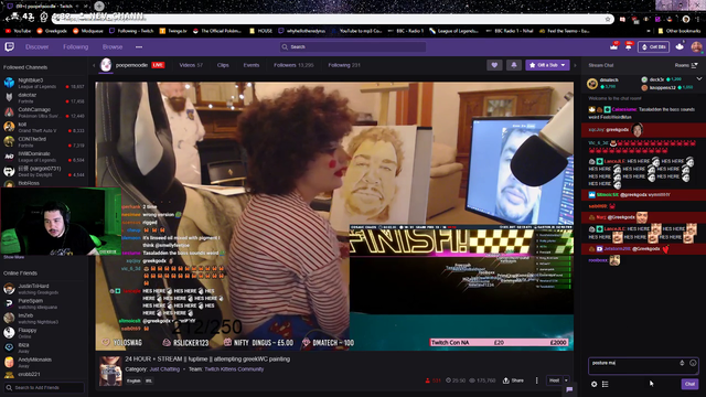 Greek calls poopernoodle out on her posture