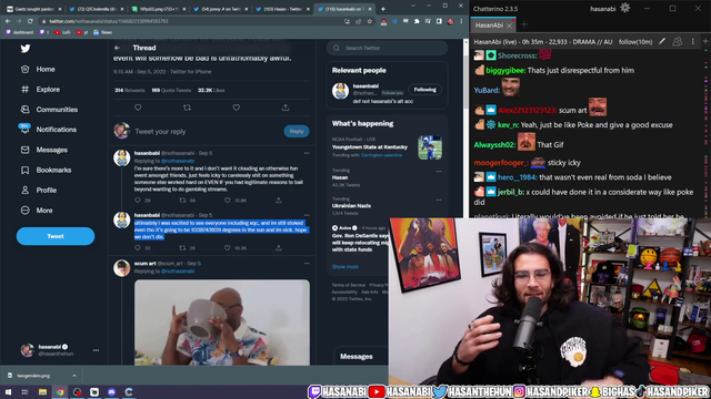 Hasan's take on his original tweet that "started it all"