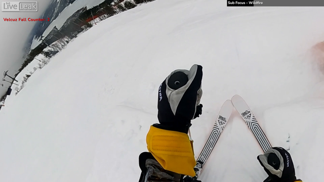 Velcuz going GIGA fast on skis