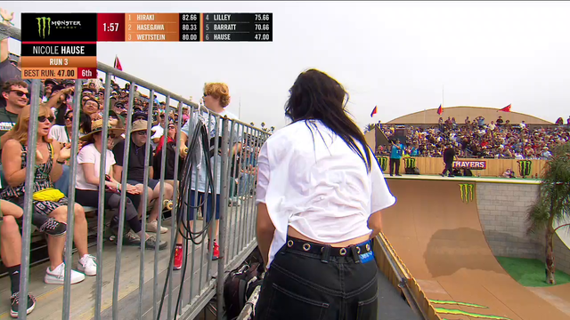 Nicole Hause Jumping in the Hottub to end her run at the Xgames