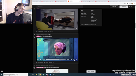 xQc vs Ninja's family
