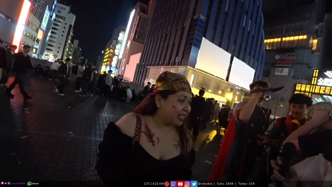 Robcdee - Karaoke costume seems to be the Hit of Osaka Halloween