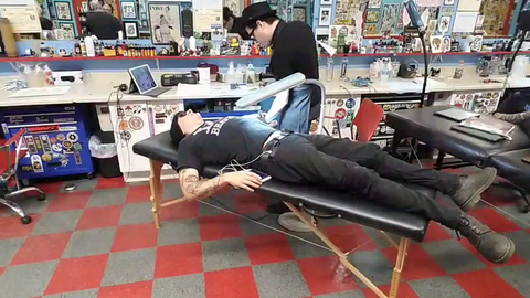 Ayaya forever on his arm...