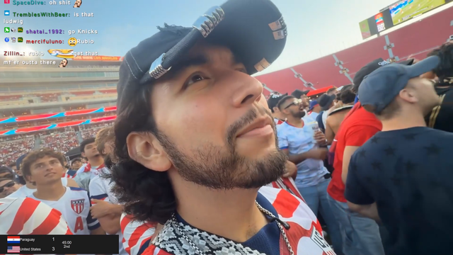 Nest: Nice header to the balls at the World Cup watch party
