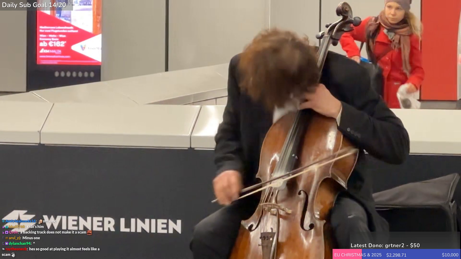 guy loves to play a cello