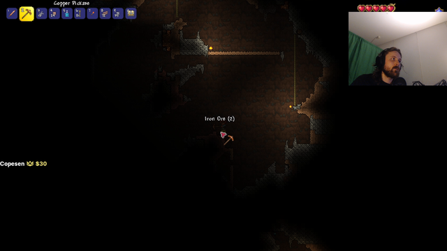 Forsen's first death after coming back to terraria after a year