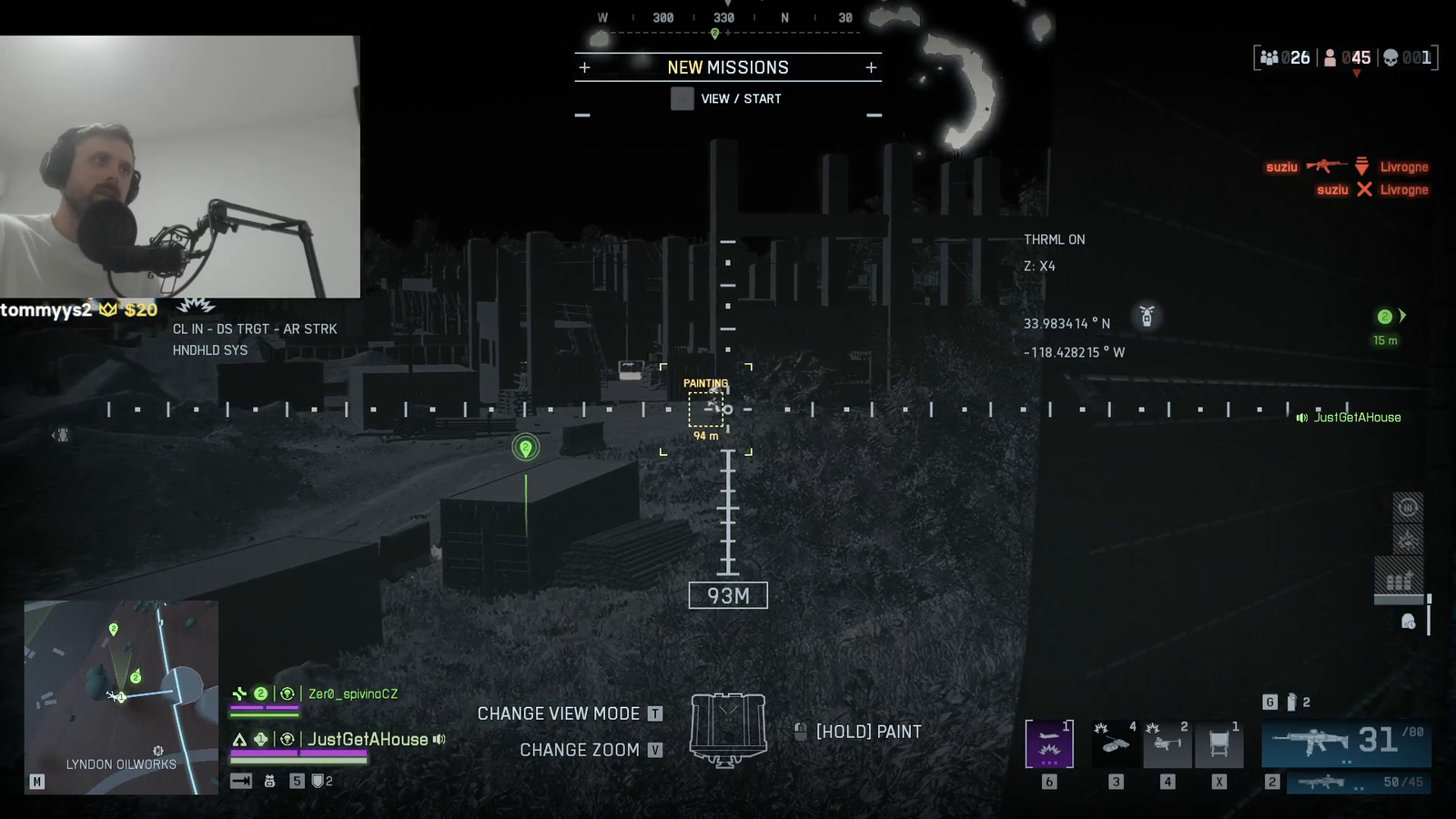 The god gamer provides air support