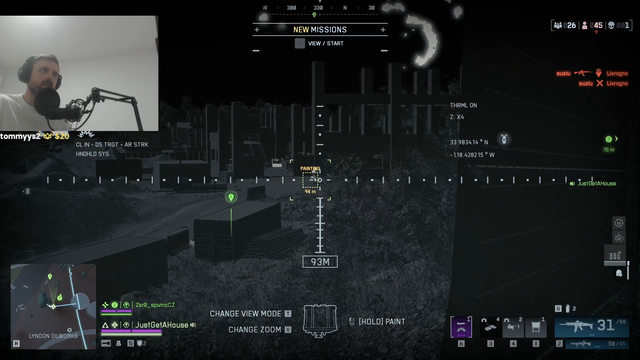 The god gamer provides air support