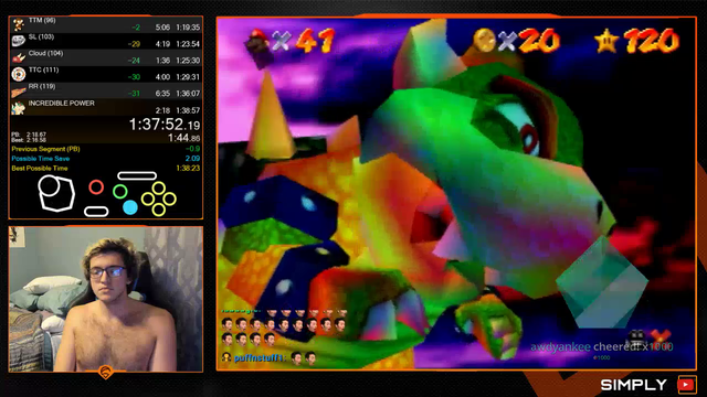 Simply gets a WR in 120 star