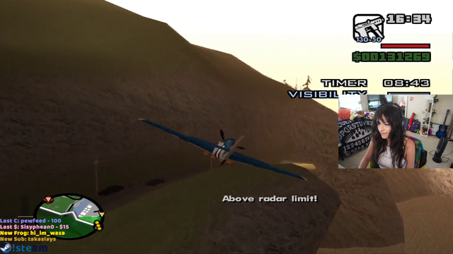 Jaycgee trying to fly a plane