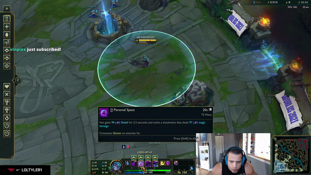 Tyler1 learning the new champion