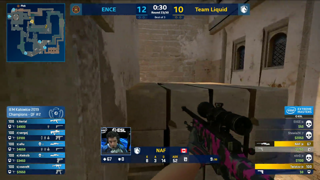 Naf with the awp 2v5 ace