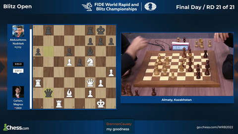 Chess - MAGNUS CARLSEN WINS THE WORLD BLITZ CHESS CHAMPIONSHIP!