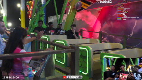 IShowSpeed's team verbally insults the workers at an amusement park when they wouldnt let him record on a ride