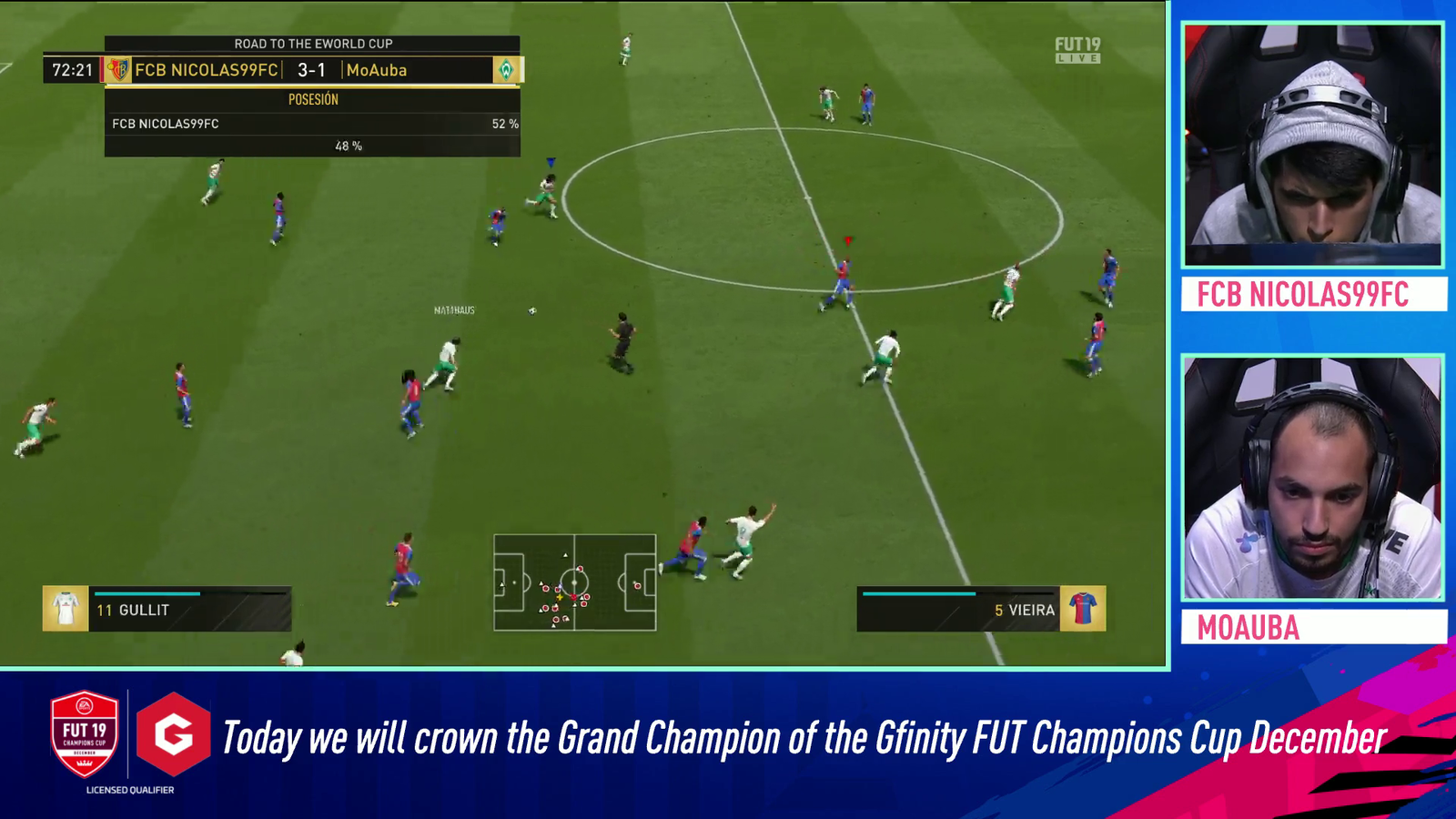 "eSports ready": FIFA Grand Final - Handball + Red Card not given. Opponent scores straight after.