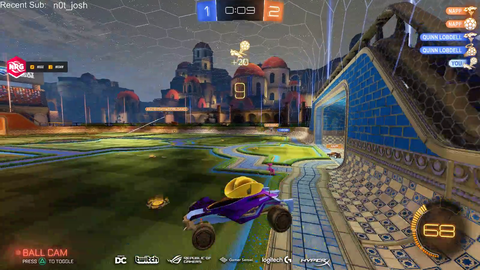 Rocket League streamer hits unbelievable shot [x-post from r/RocketLeague]
