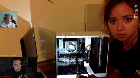 Mizkif And Esfand Help Maya with her PC