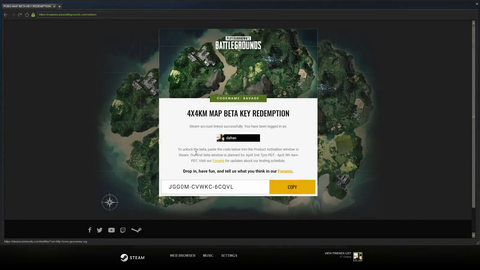 Streamer accidentally leaks Beta key - has to activate it before the stream catches up