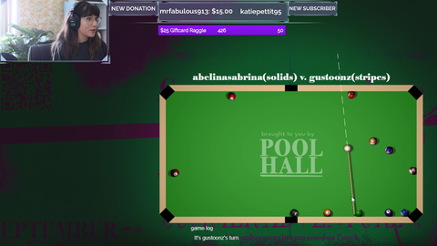 Gus Johnson beats Sabrina in $20,000 CallMeCarson 8Ball tournament with pure skill.