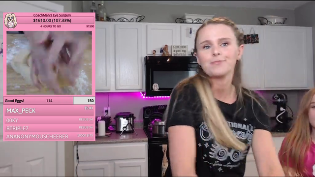 Stream slams dough onto table causing it to roll into her coffee cup off screen and spill coffee all over the laptop, immediately ending the stream