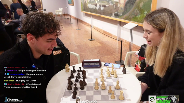 Guy baits Anna into saying 'The chess speaks for itself'