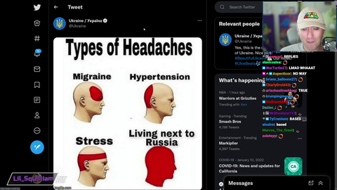 Atrioc on literal countries posting memes