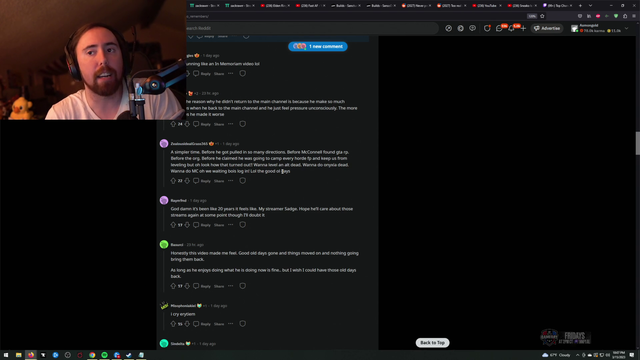 Asmongold on being pressured to stream on his main channel by his friends and family