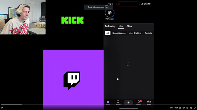 xQc Says the Kick App Is Now Way Better Than Twitch After 2 Years