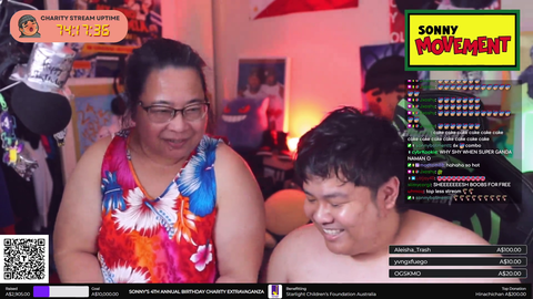 Topless Filipino Streamer gets SMACKED with birthday cake by his mother