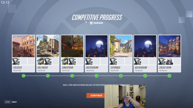Tyler finds out his new rank in OW2