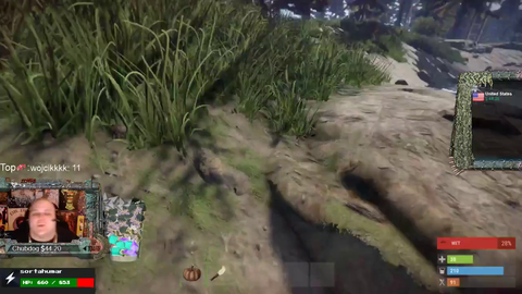 Enthusiastic streamer attempts to roleplay in Rust