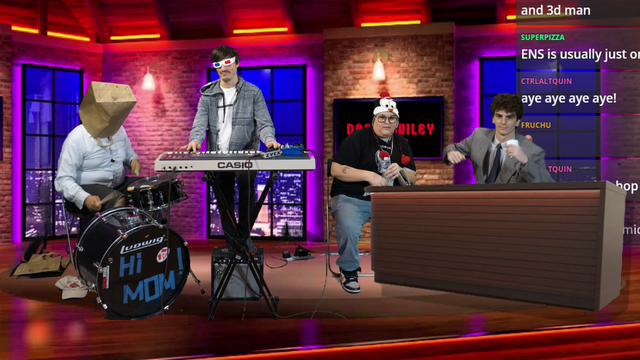 Andy Milonakis is currently rapping on a late night show hosted by a guy who looks like Ice Poseidon