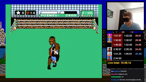 SummoningSalt gets the WR for blindfolded Punch-Out for a second time (2:32)