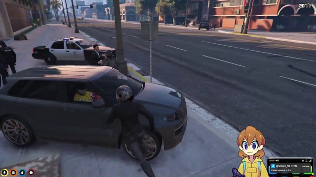 X, Q and C wait for the only cop on the server.