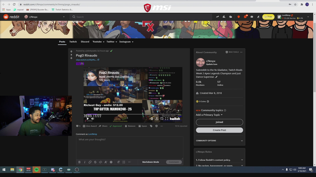Nmplol leaks dm's with mizkif
