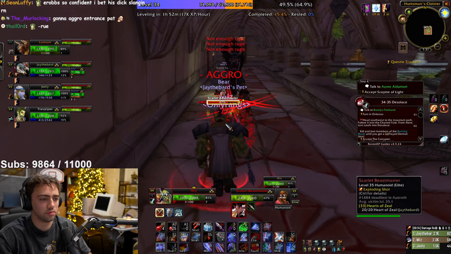 Disaster strikes Miz's Scarlet Monastery group