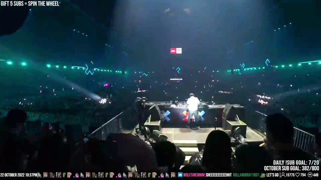 Backstage at Tiesto