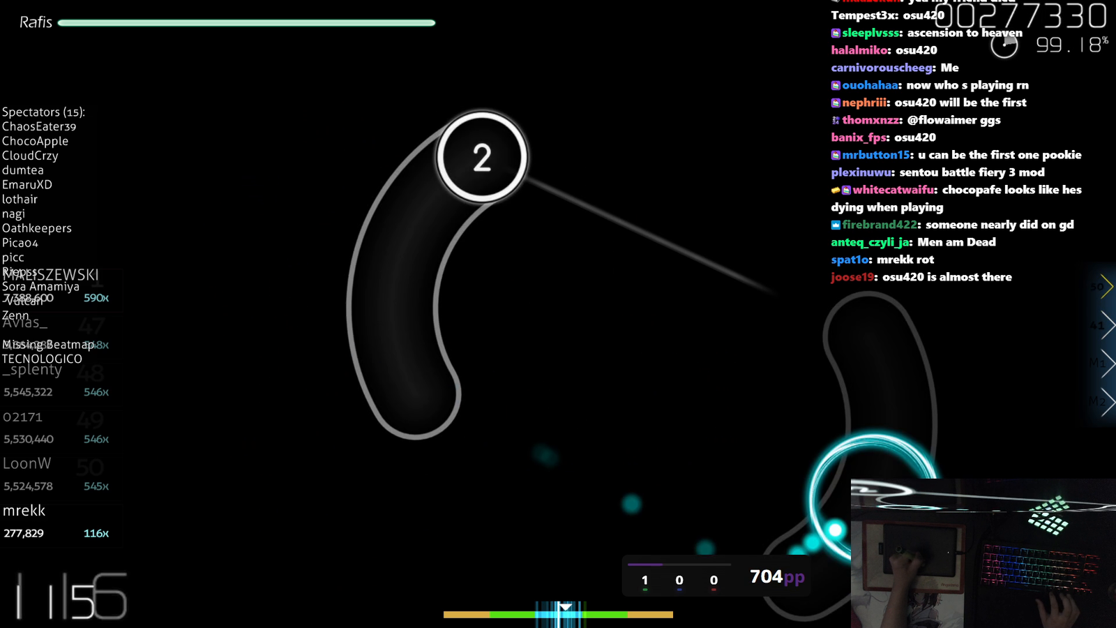 #1 osu! player mrekk gets new top play of all time