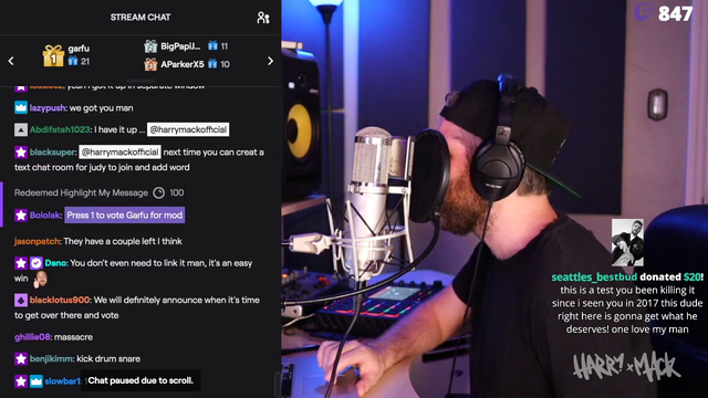 Harry Mack Mods Someone Mid-Freestyle