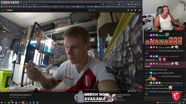 knut talks about eating out