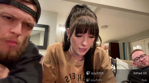 julia watches a funny clip of miz at the streamer awards