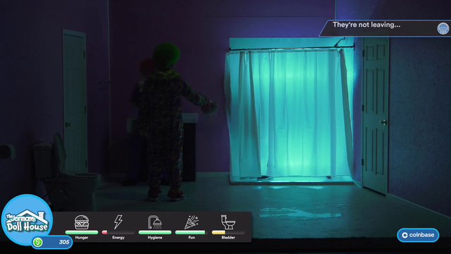 Jerma hits the door while being chased