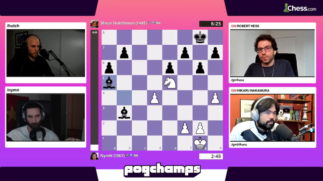 Hikaru totally blanks Hess