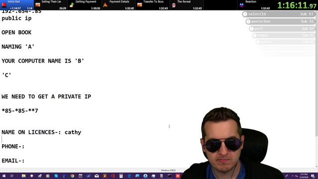 Scammer takes a leak while talking to Kit