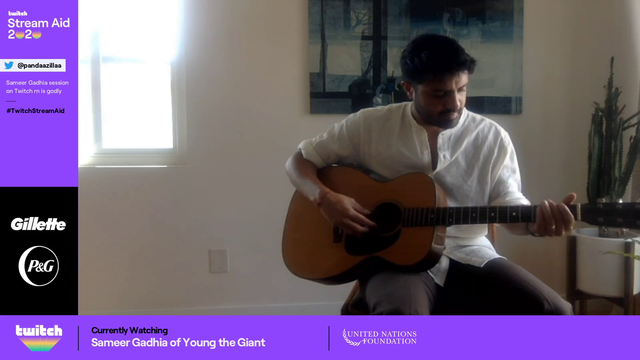 Sameer Gadhia singing beautifully on Twitch